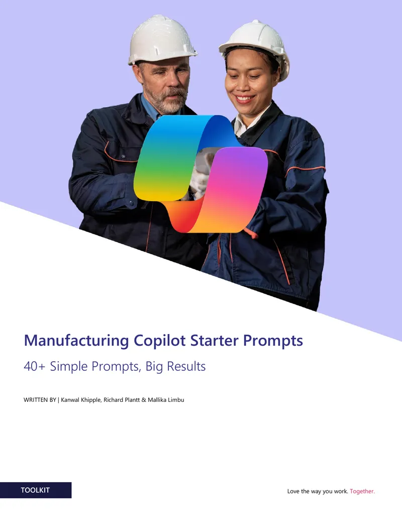 Manufacturing Copilot Starter Prompts Overview