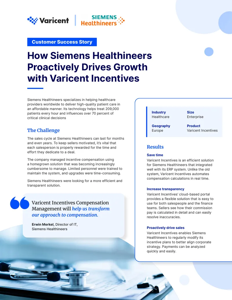 Siemens Healthineers Implements Varicent Incentives Solution