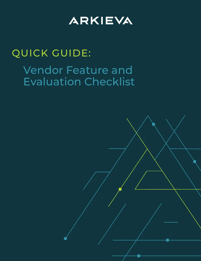 Vendor Feature and Evaluation Checklist