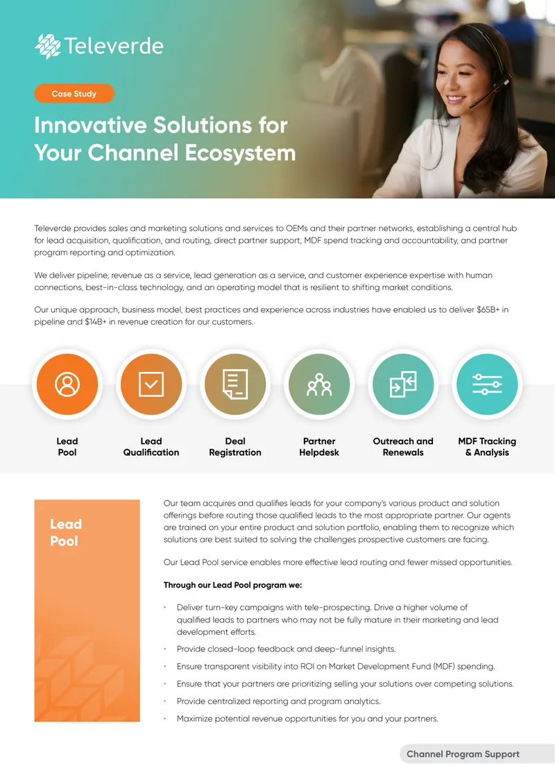Channel Program Support and Partner Services