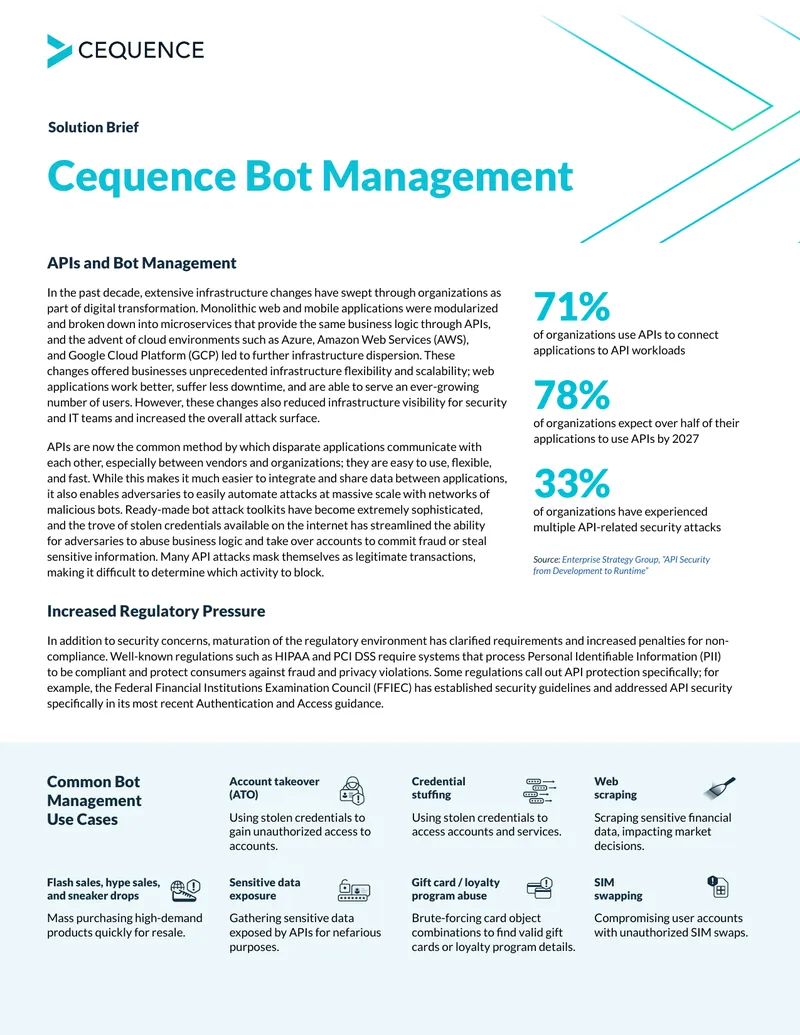 API Security and Bot Management Solution Overview