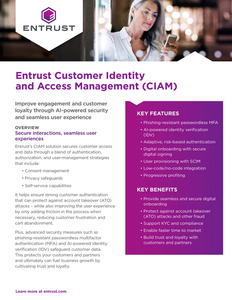 Customer Identity and Access Management Solution Overview