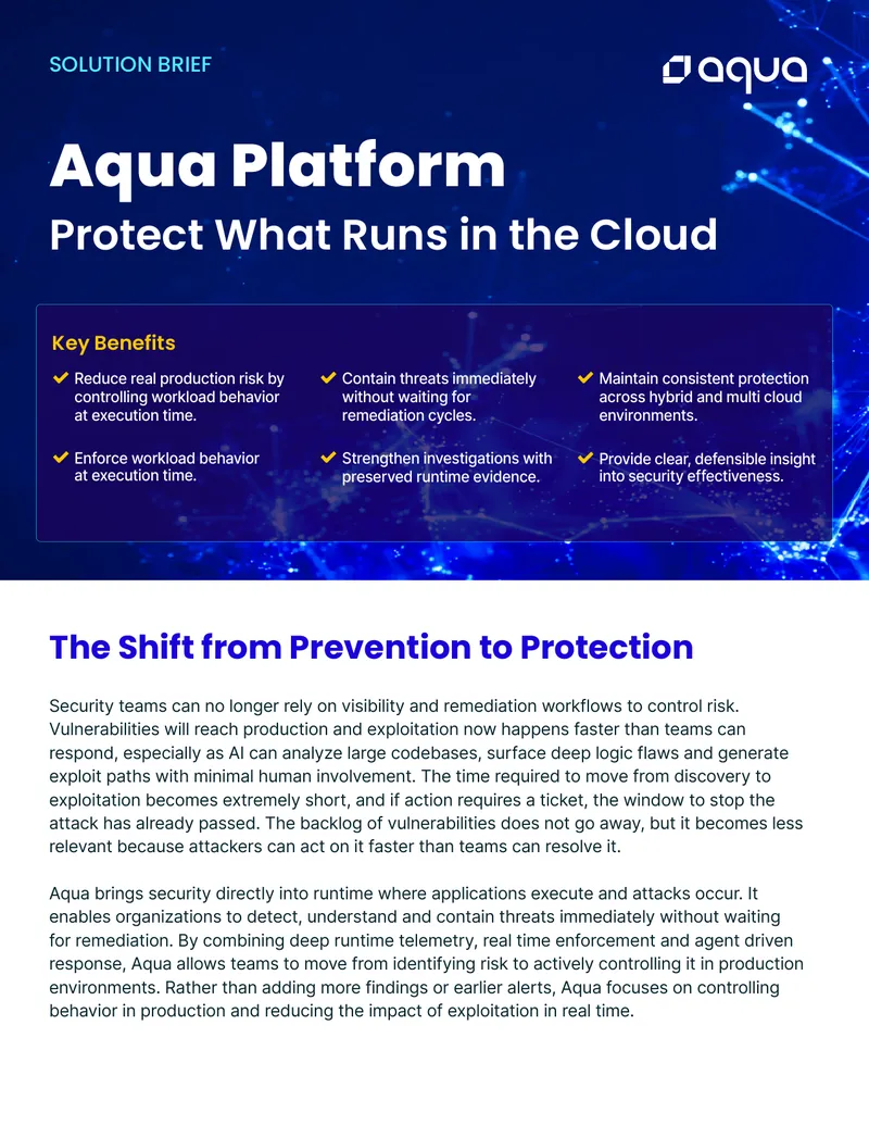 Runtime Security Enforcement for Cloud Workloads