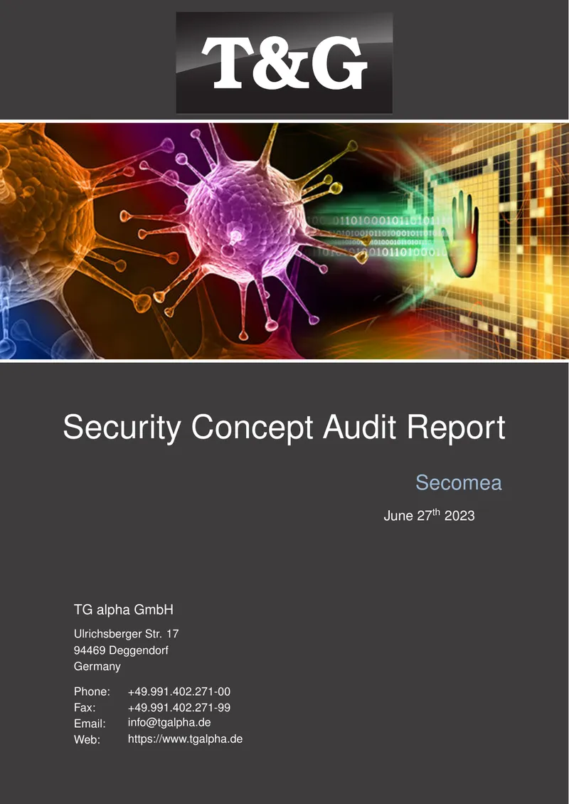 Security Concept Audit Report for Secomea