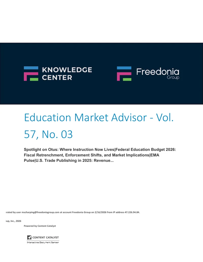 Education Market Advisor Volume 57 Issue 03 Analysis