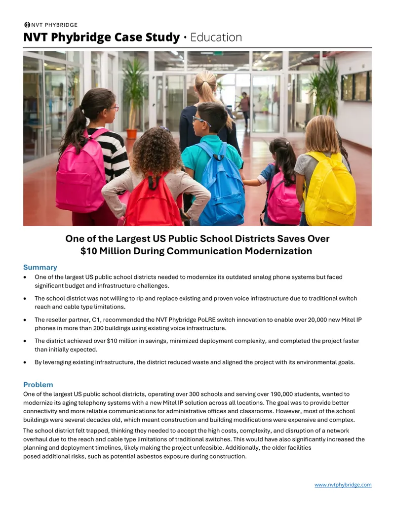 Case Study on Communication Modernization in Education