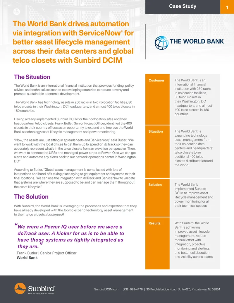 World Bank Automation Integration Case Study