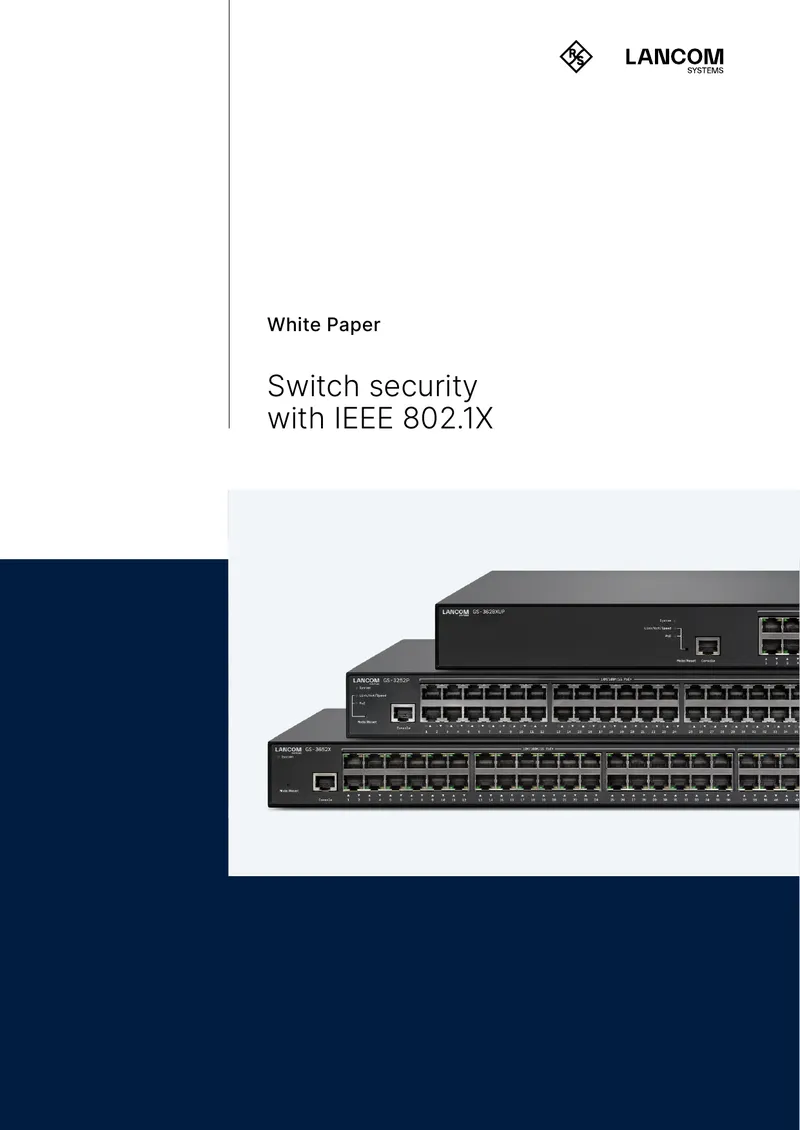 Switch Security with IEEE 802.1X
