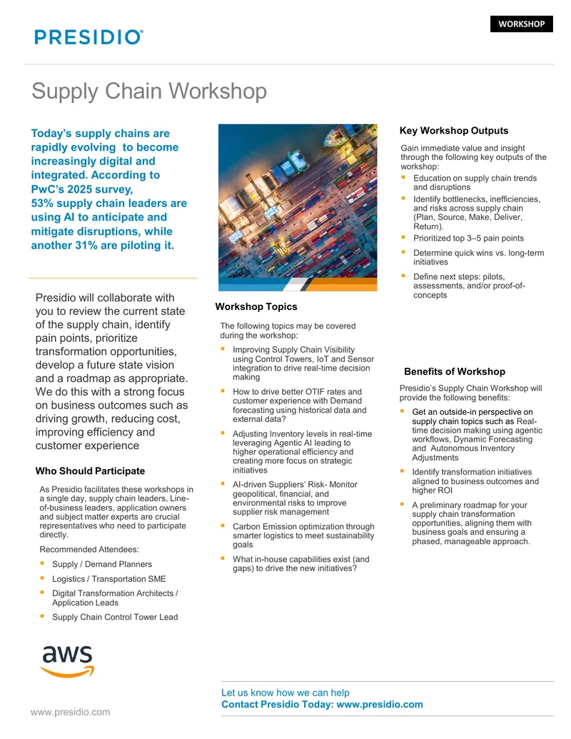Supply Chain Workshop Participation Guide