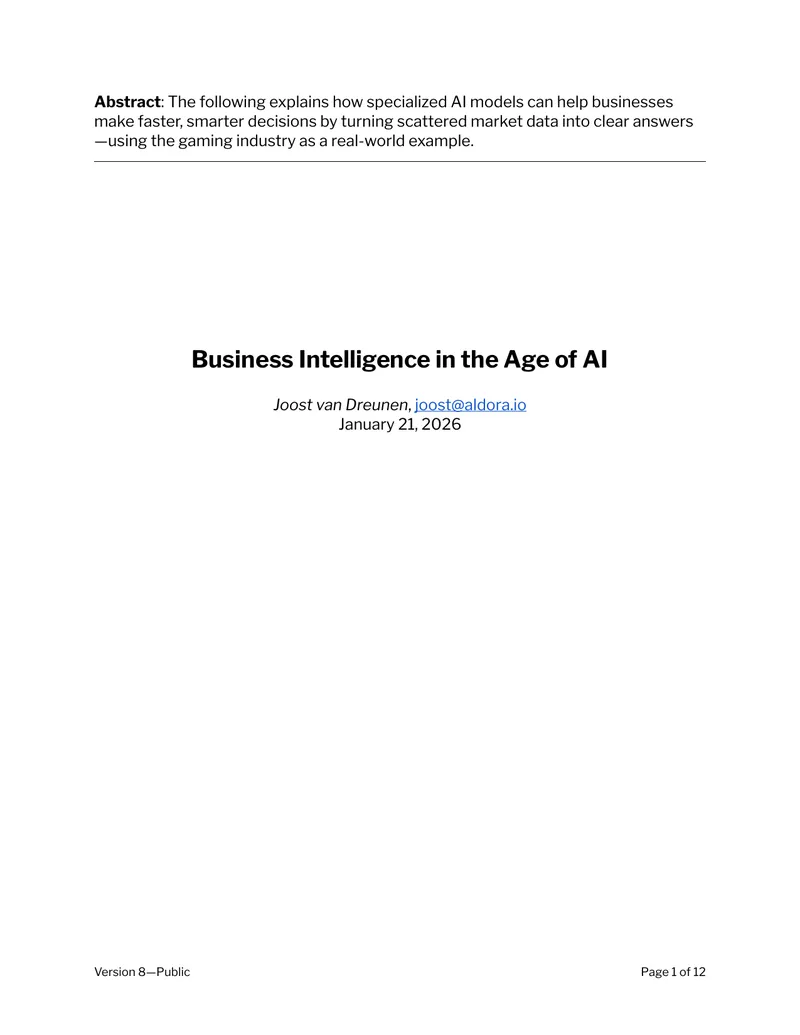 Transforming Business Intelligence with AI Models