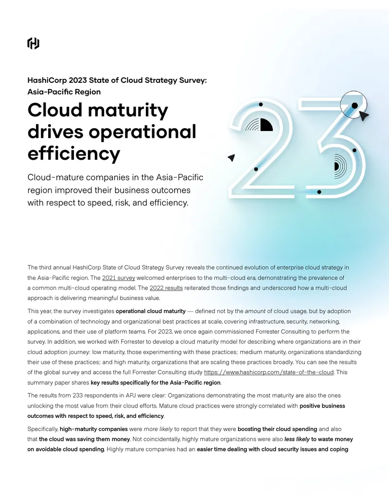 HashiCorp 2023 State of Cloud Strategy Survey Results