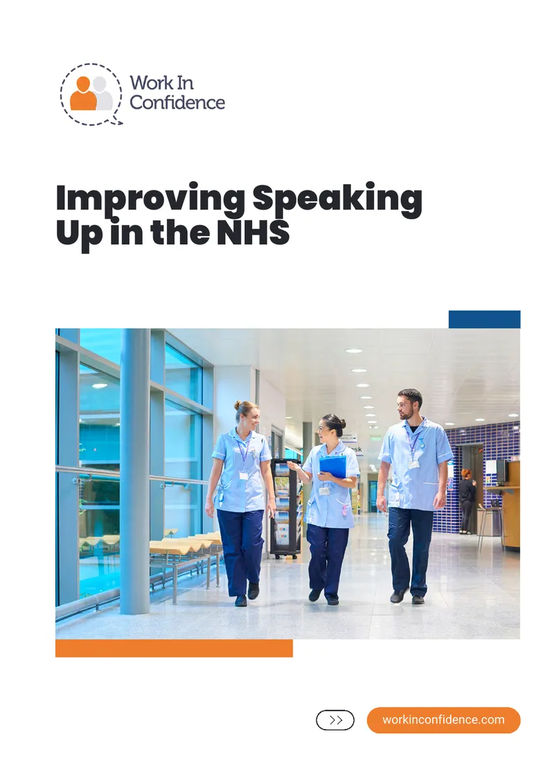 Improving Speaking Up in the NHS