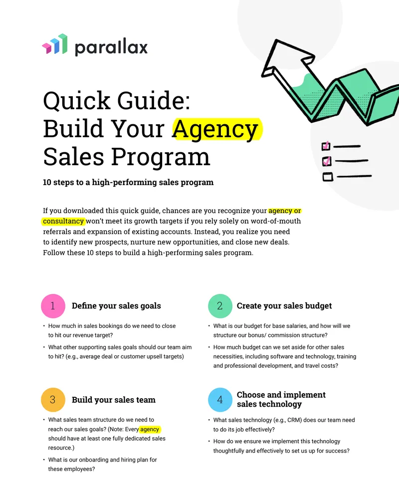 Quick Guide to Building Your Agency Sales Program