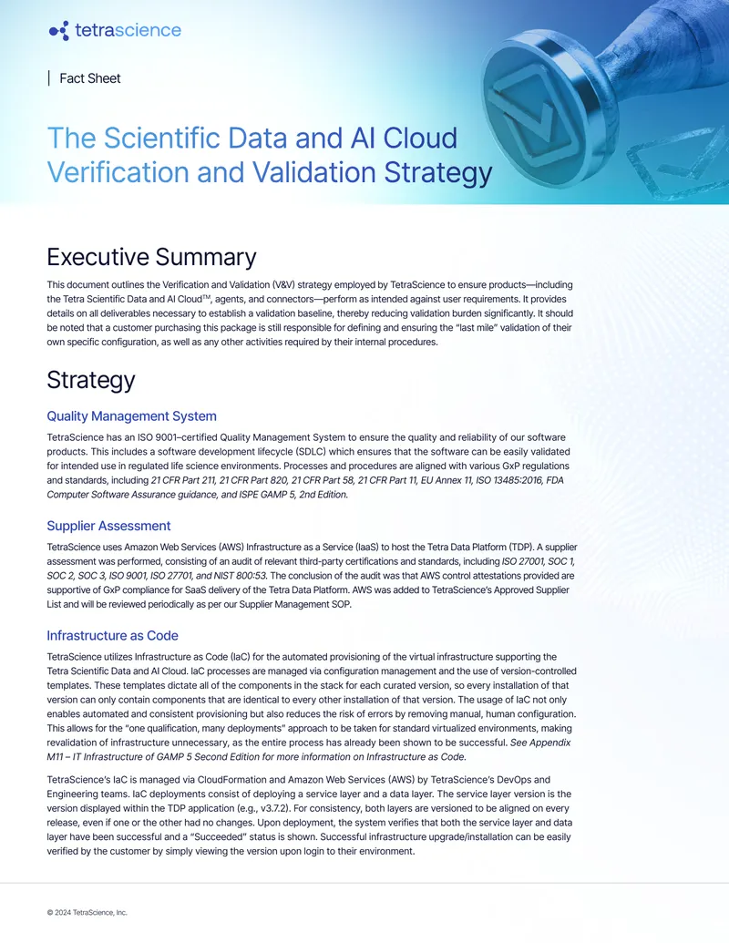 Scientific Data and AI Cloud Verification and Validation Strategy