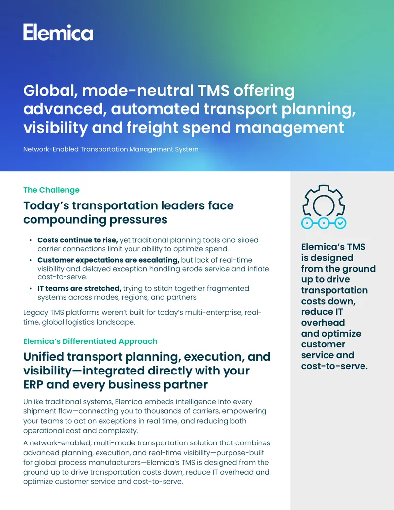Network-Enabled Transportation Management System Overview