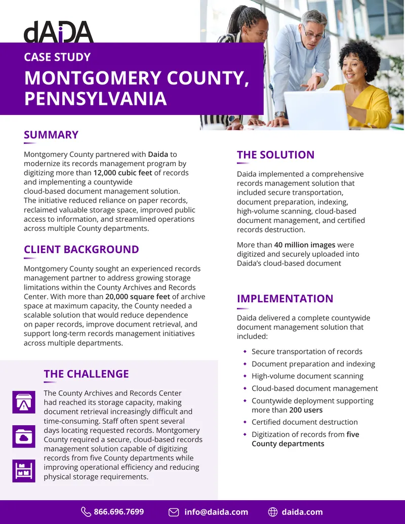Montgomery County Records Management Case Study