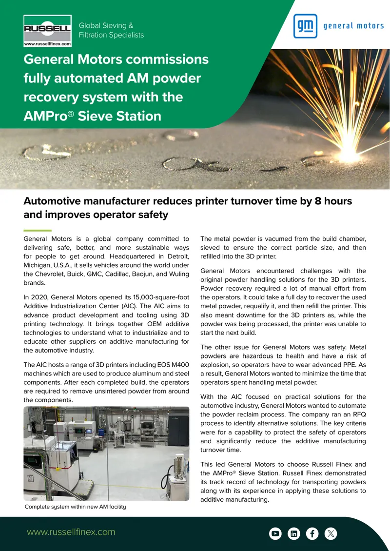 Automated Powder Recovery System for 3D Printing