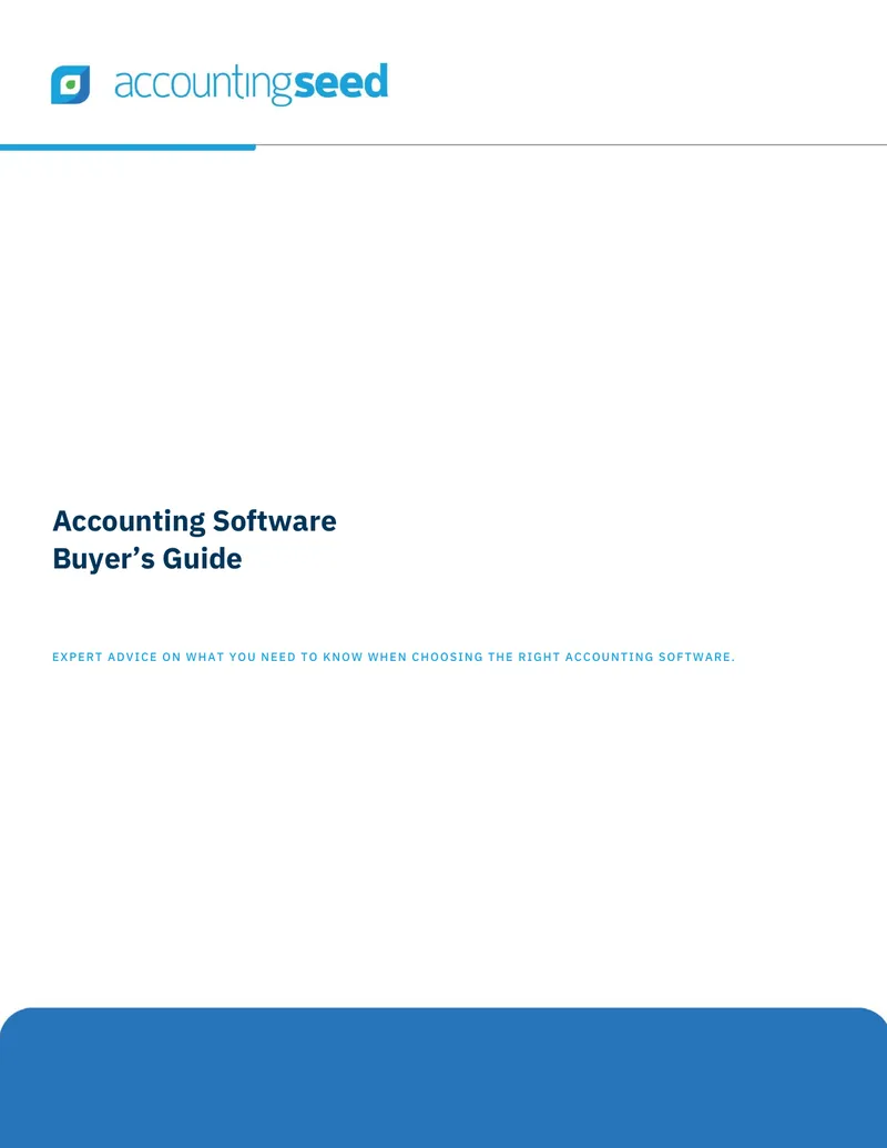 Accounting Software Buyer’s Guide