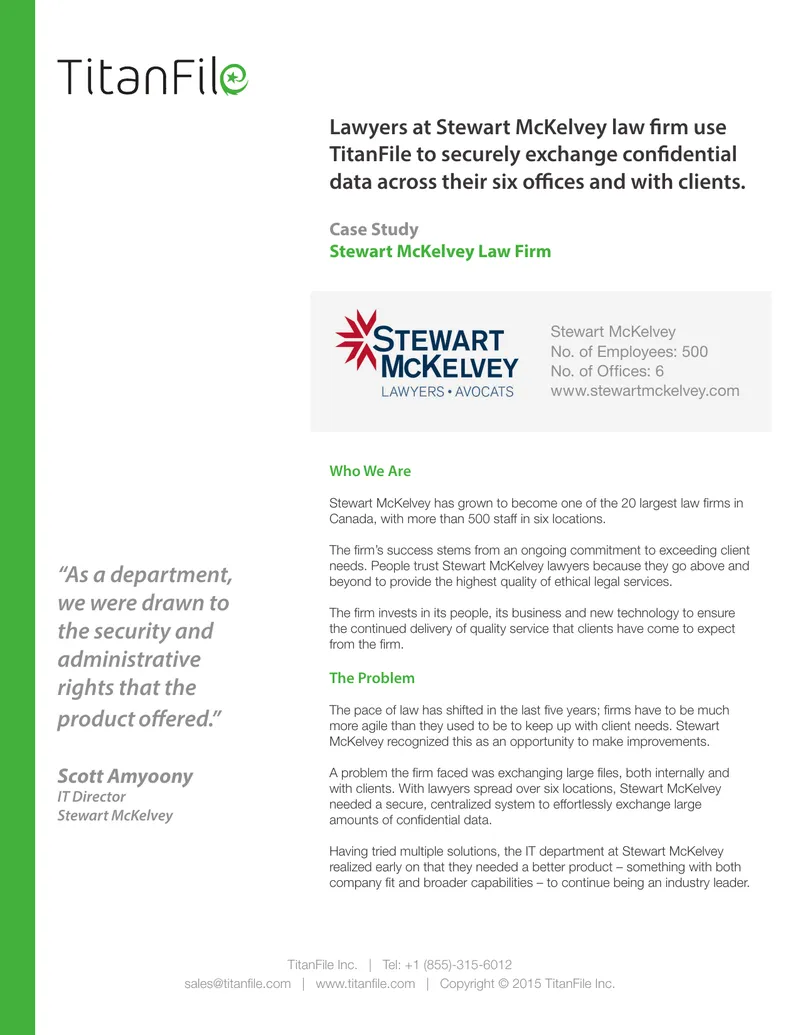 Stewart McKelvey Law Firm Case Study