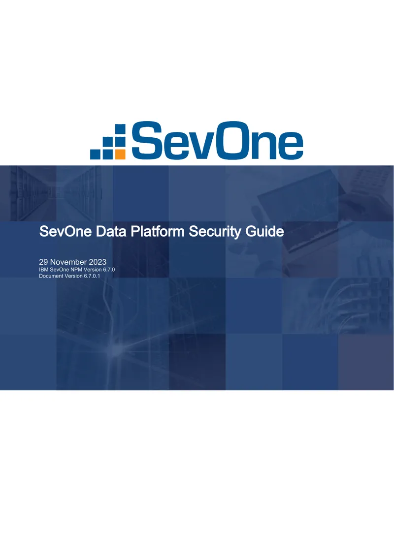 SevOne Data Platform Security Guide