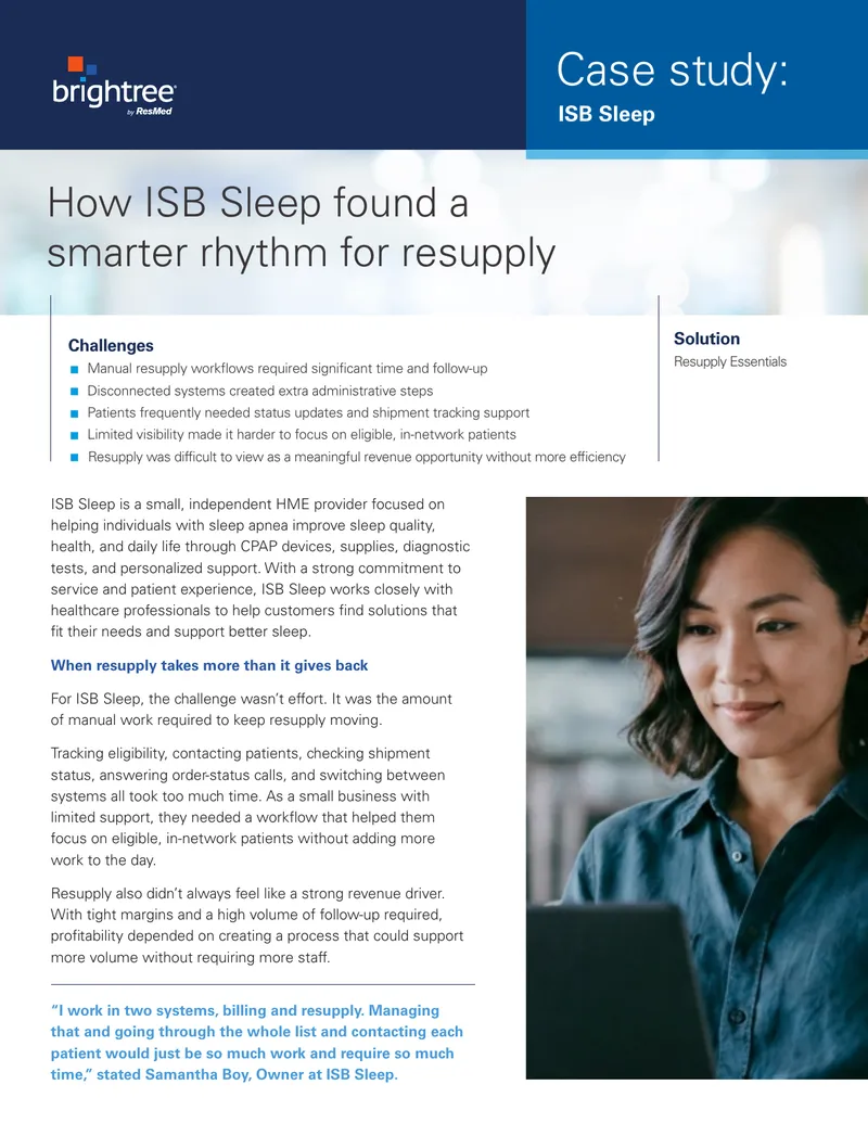 ISB Sleep Resupply Process Improvement Case Study