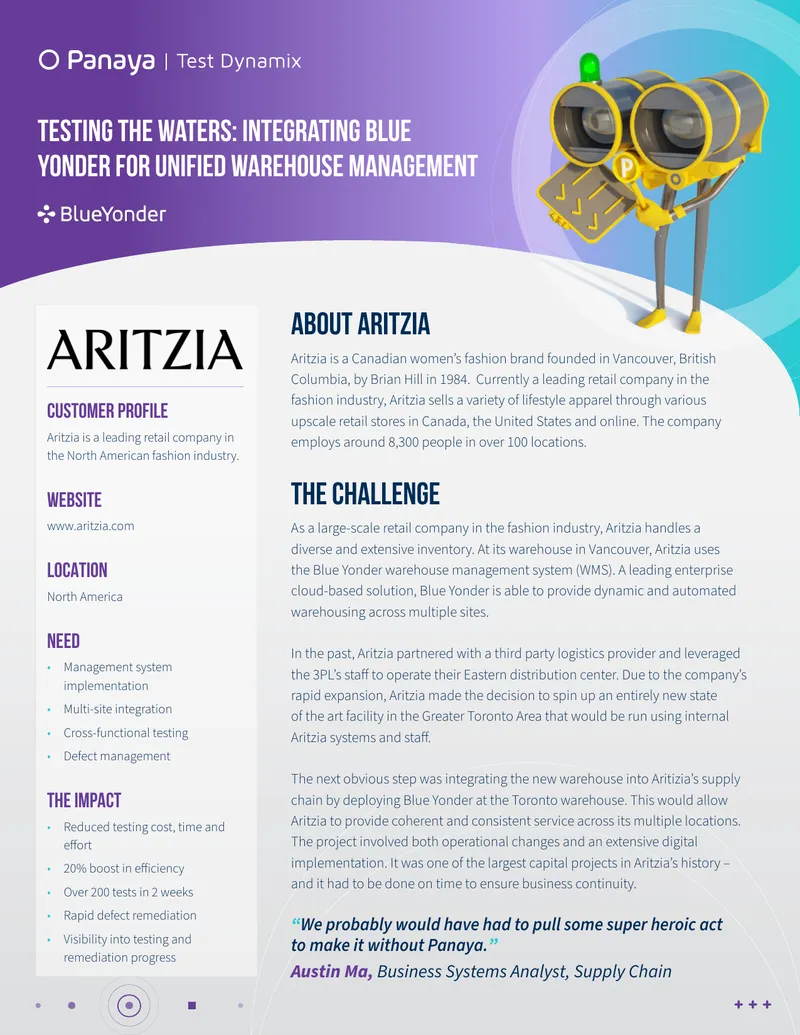 Aritzia Warehouse Management System Integration Case Study