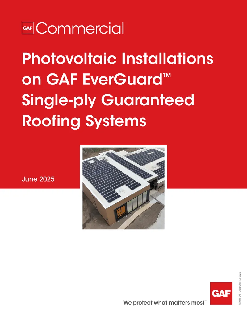 Photovoltaic Installations on GAF EverGuard Roofing Systems