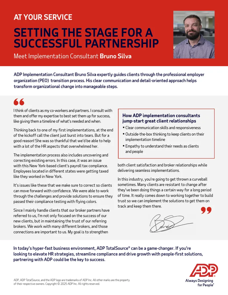ADP Implementation Consultant Client Relationship Guide