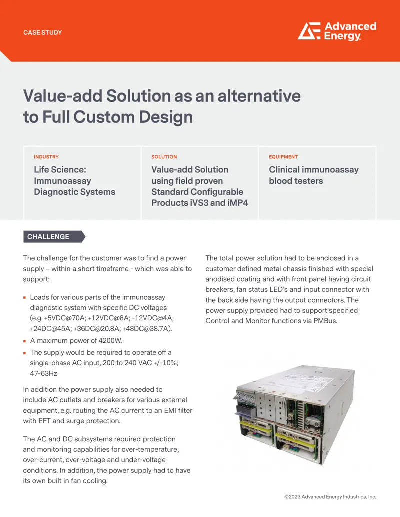 Value-add Solution for Immunoassay Diagnostic Systems
