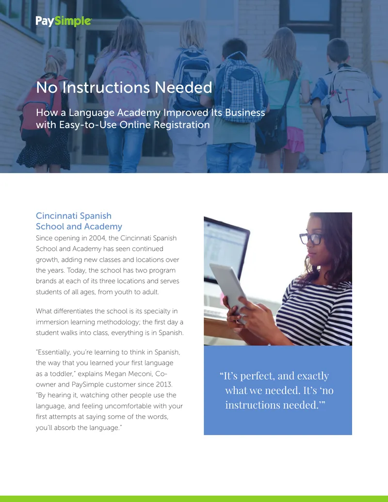 Cincinnati Spanish School and Academy Business Improvement