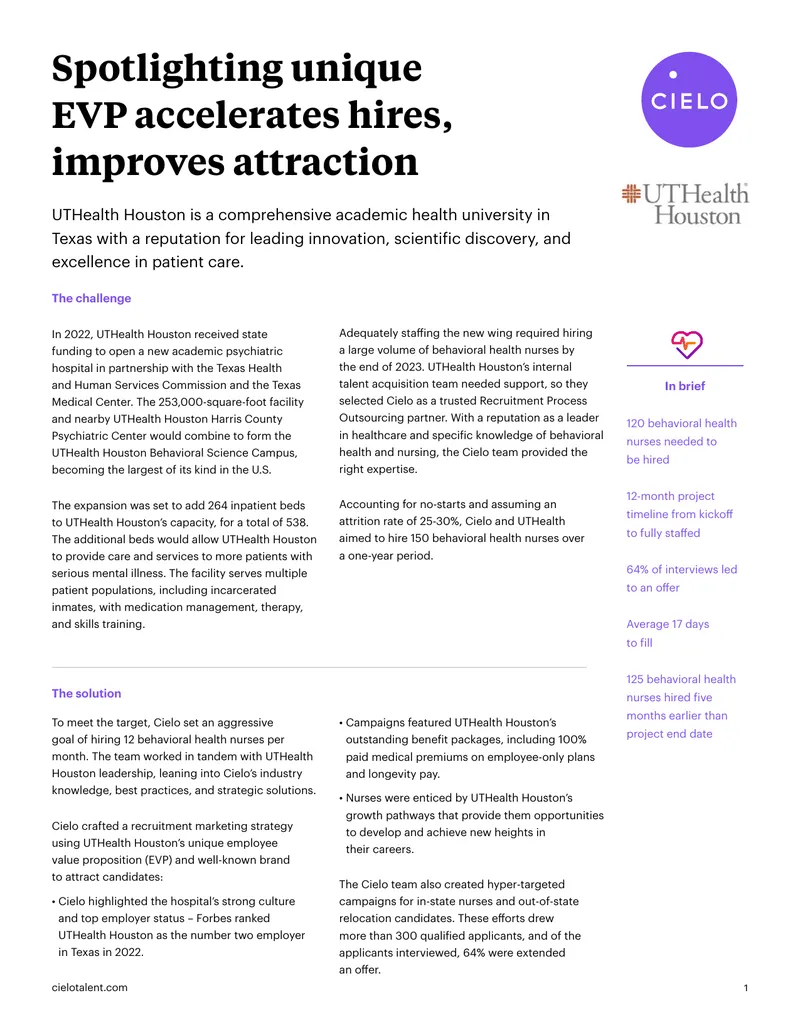 Behavioral Health Nurse Recruitment Strategy