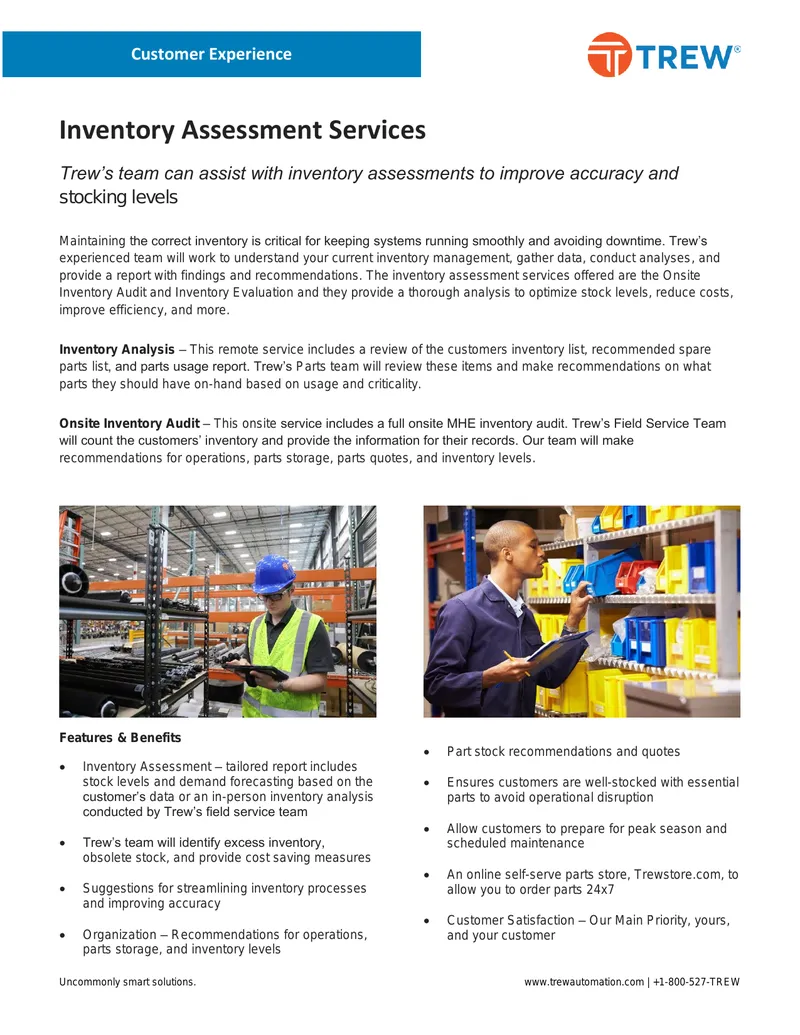 Inventory Assessment Services Overview