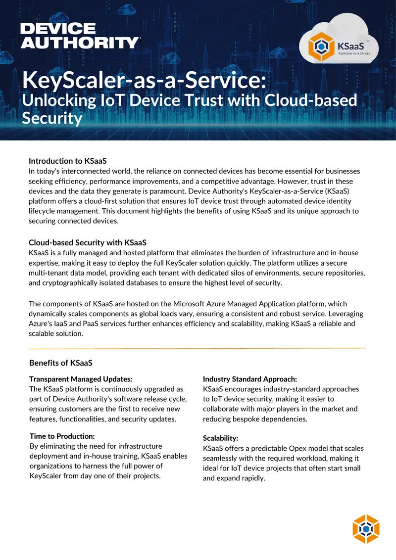 KeyScaler-as-a-Service Cloud Security Platform