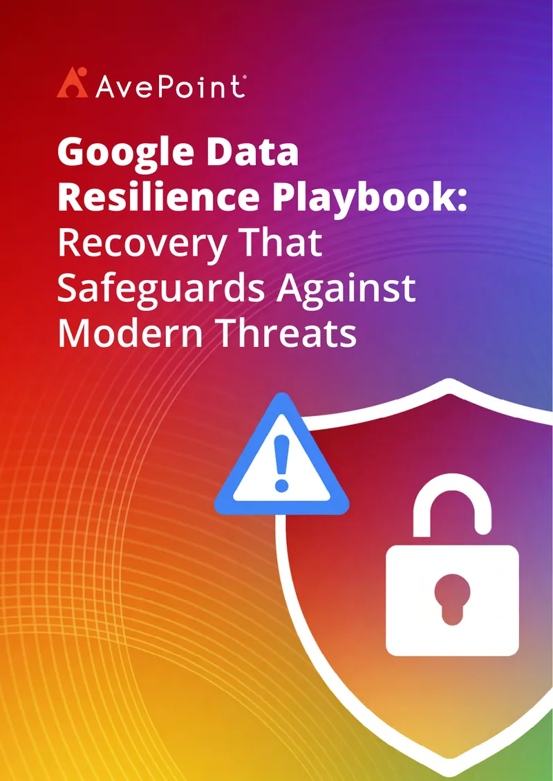 Google Data Resilience Playbook for Cloud Recovery