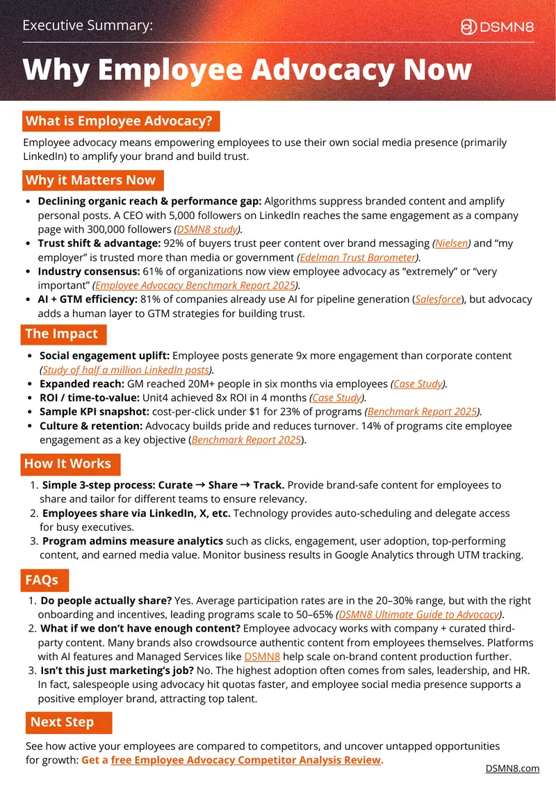 Employee Advocacy Implementation Framework