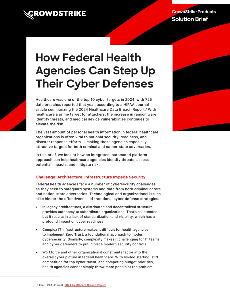 Cybersecurity Strategies for Federal Health Agencies