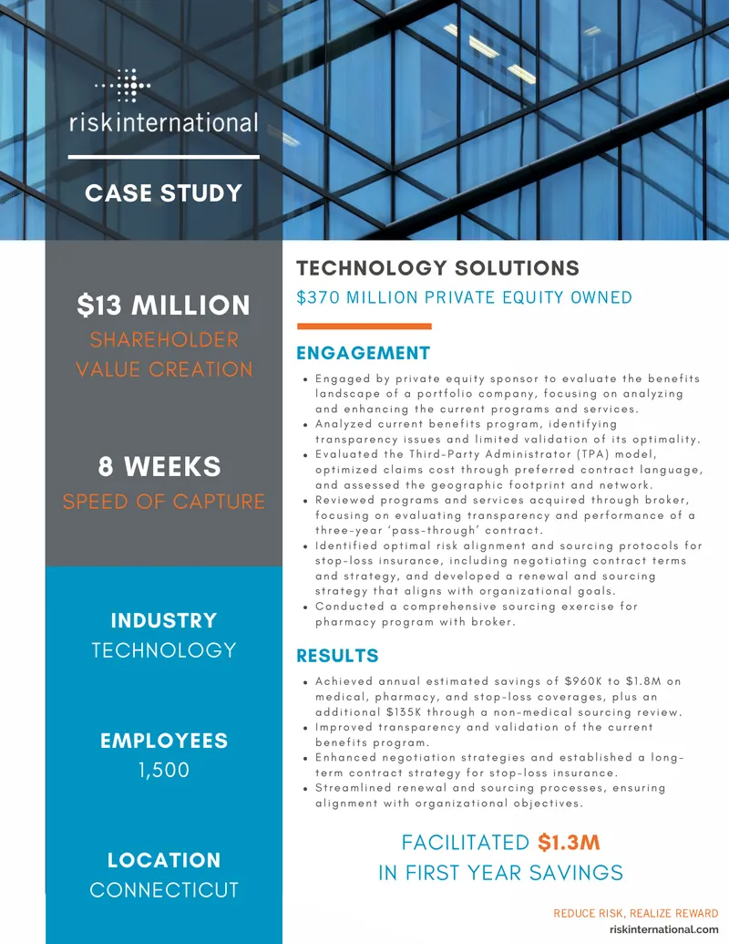 Private Equity Engagement Benefits Evaluation Case Study