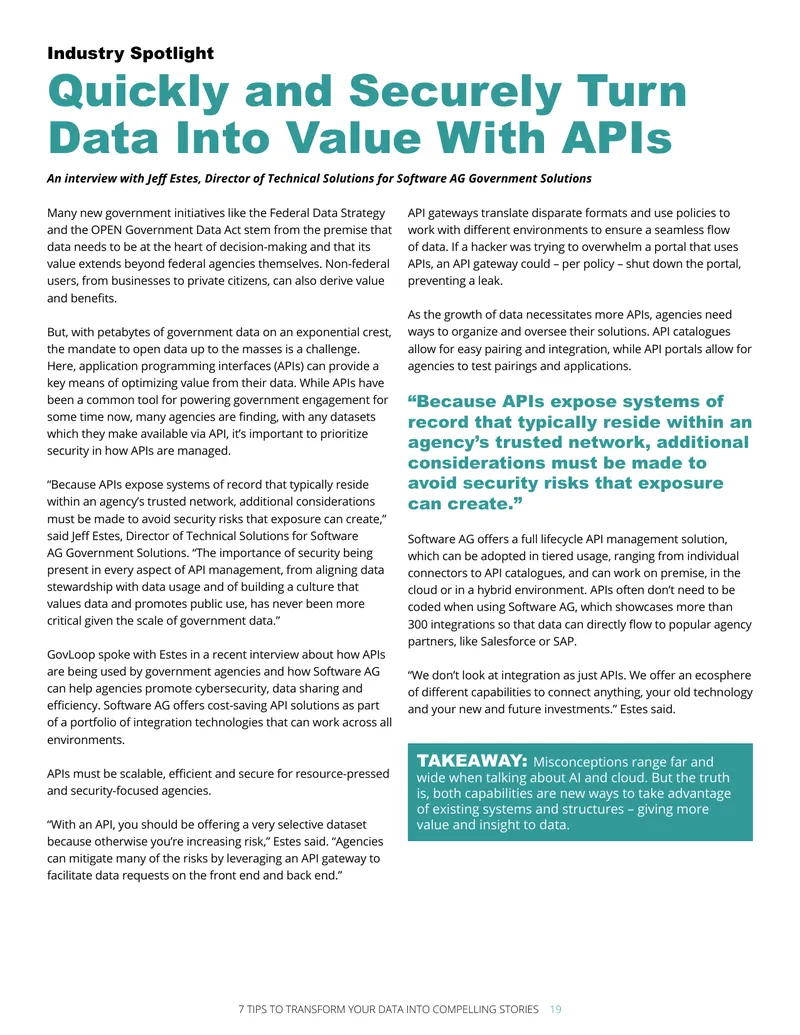 APIs as Strategic Assets for Government Data
