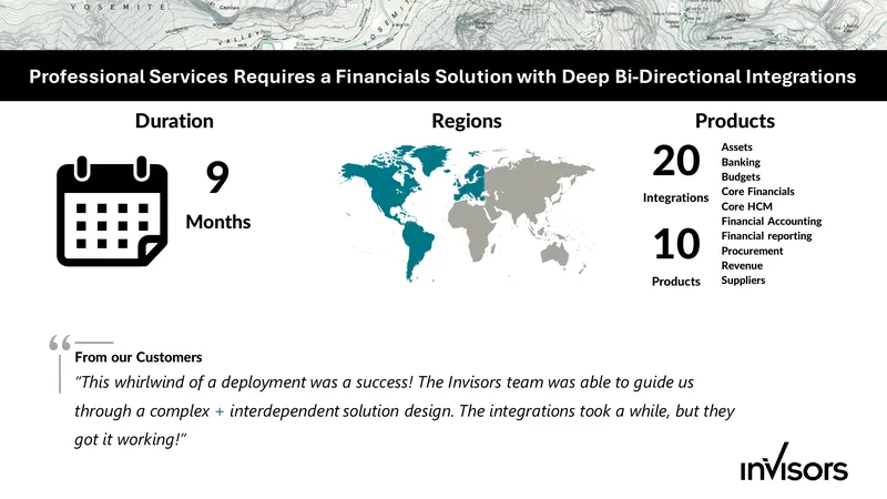 Professional Services Financial Management Integration Guide