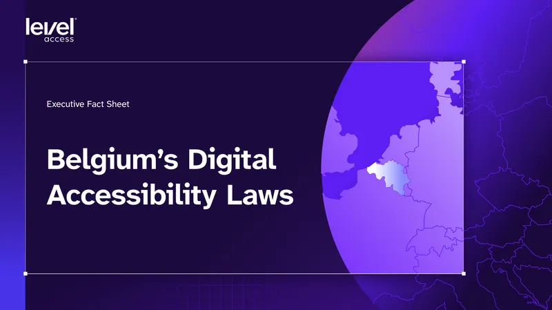 Belgium Digital Accessibility Laws Executive Fact Sheet