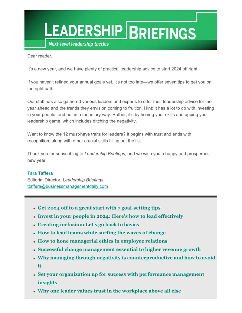 Leadership Development Trends and Goal-Setting Tips for 2024