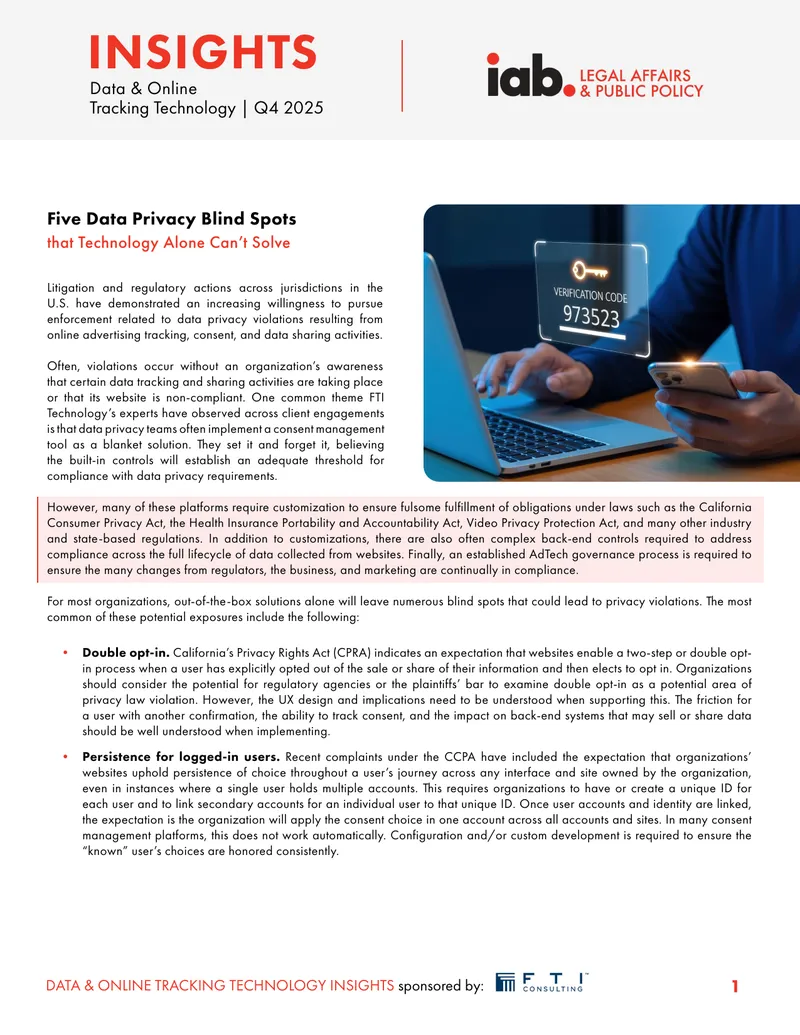 Data Privacy Blind Spots in Online Tracking Technology