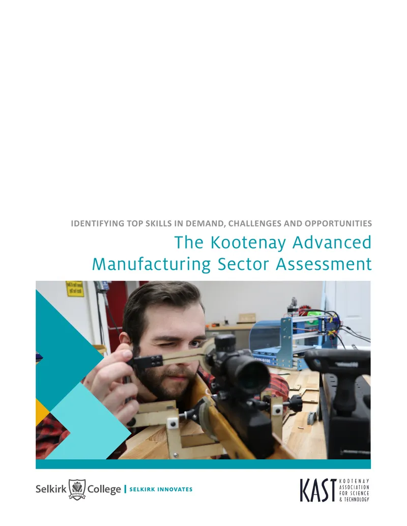 Kootenay Advanced Manufacturing Sector Assessment