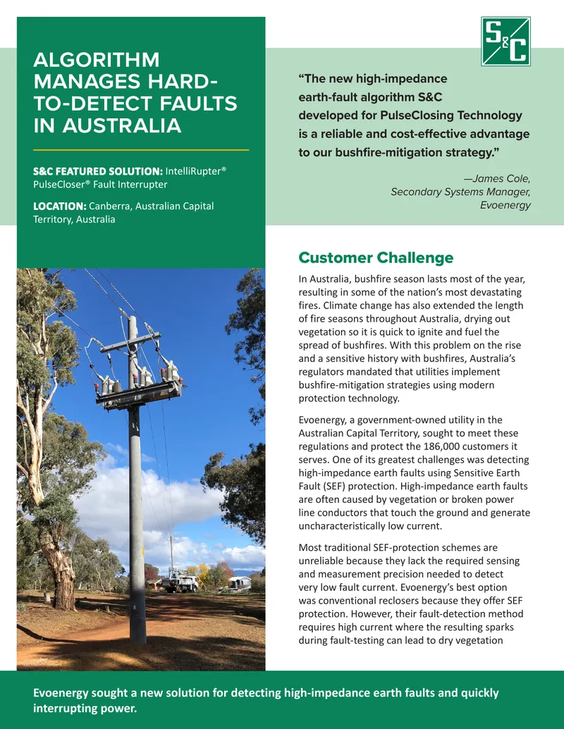 High-Impedance Earth-Fault Detection Algorithm