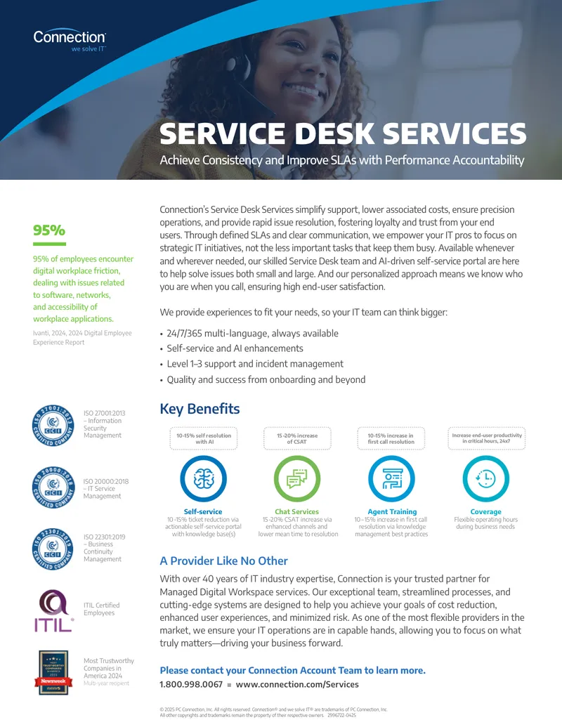 Service Desk Services Overview and Benefits