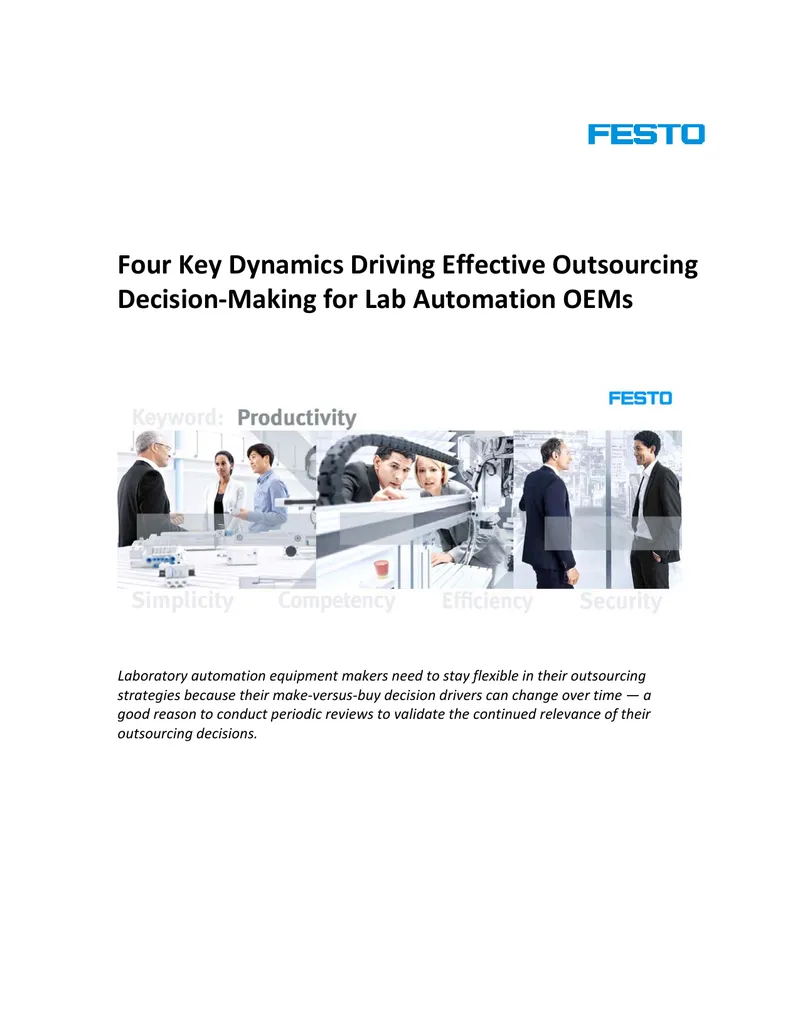 Key Dynamics Influencing Outsourcing Decisions for OEMs preview page 1