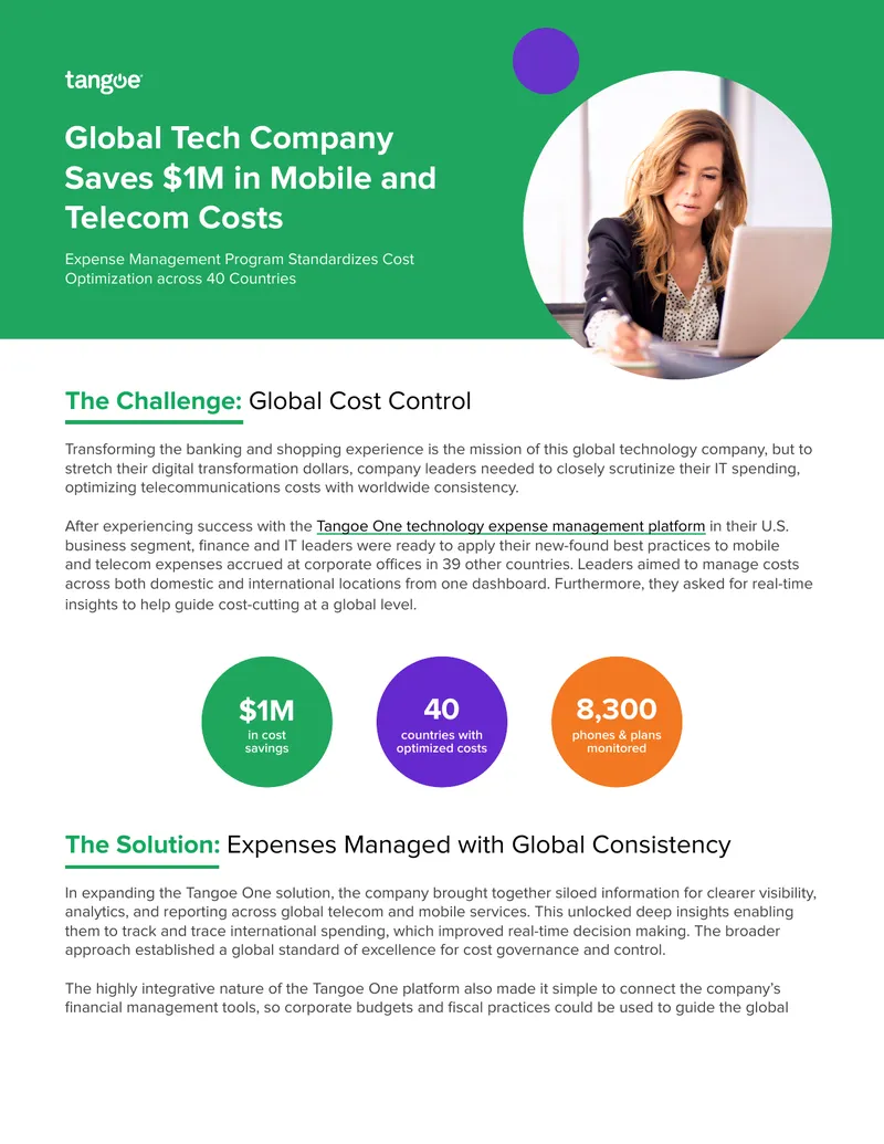 Global Cost Optimization in Telecom and Mobile Services