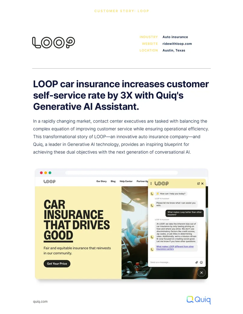 Transforming Customer Service with AI at LOOP