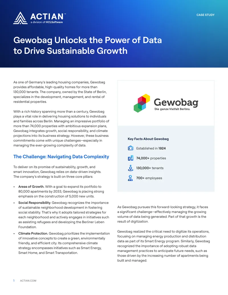 Gewobag Data Management Case Study