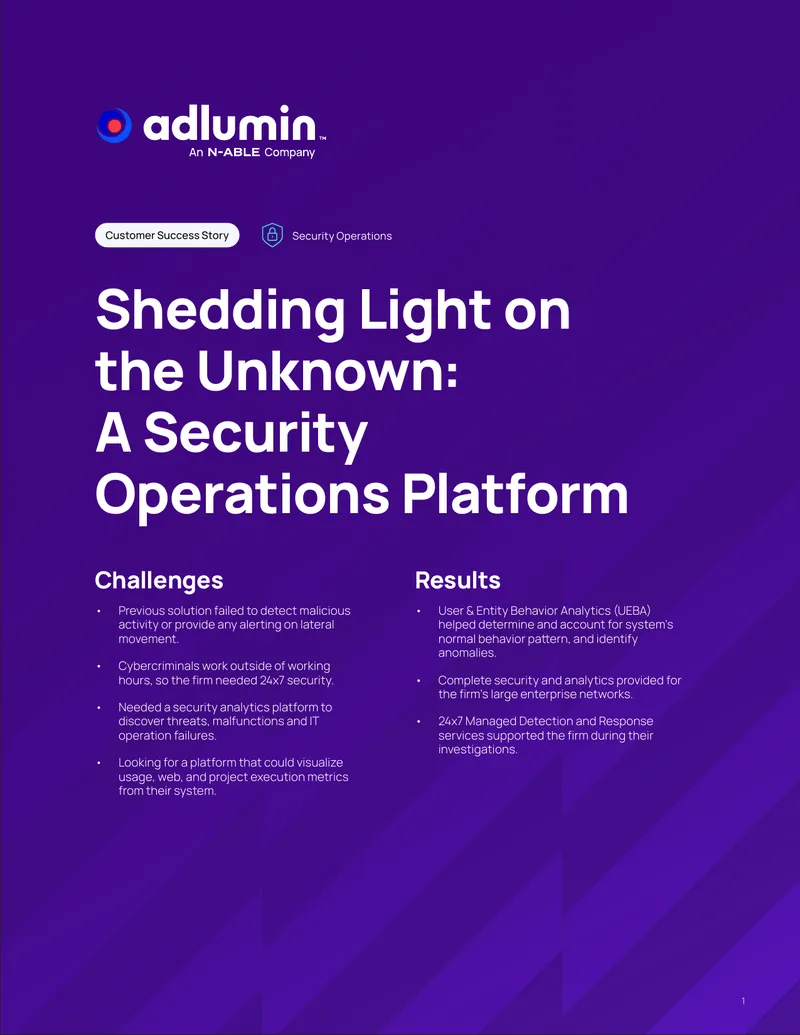 Customer Success Story on Security Operations Platform
